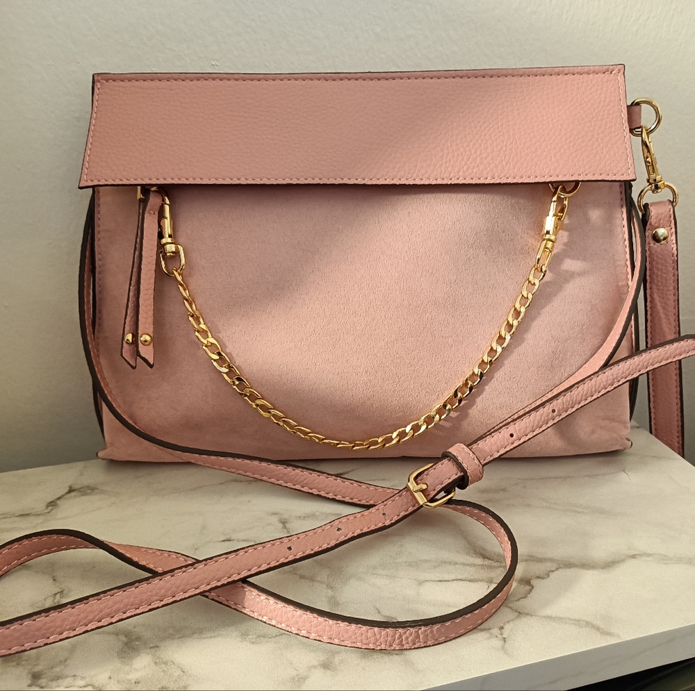 Envelope ALDO Elegant Pink with a Gold Chain Accent Shoulder Bag, NWOT